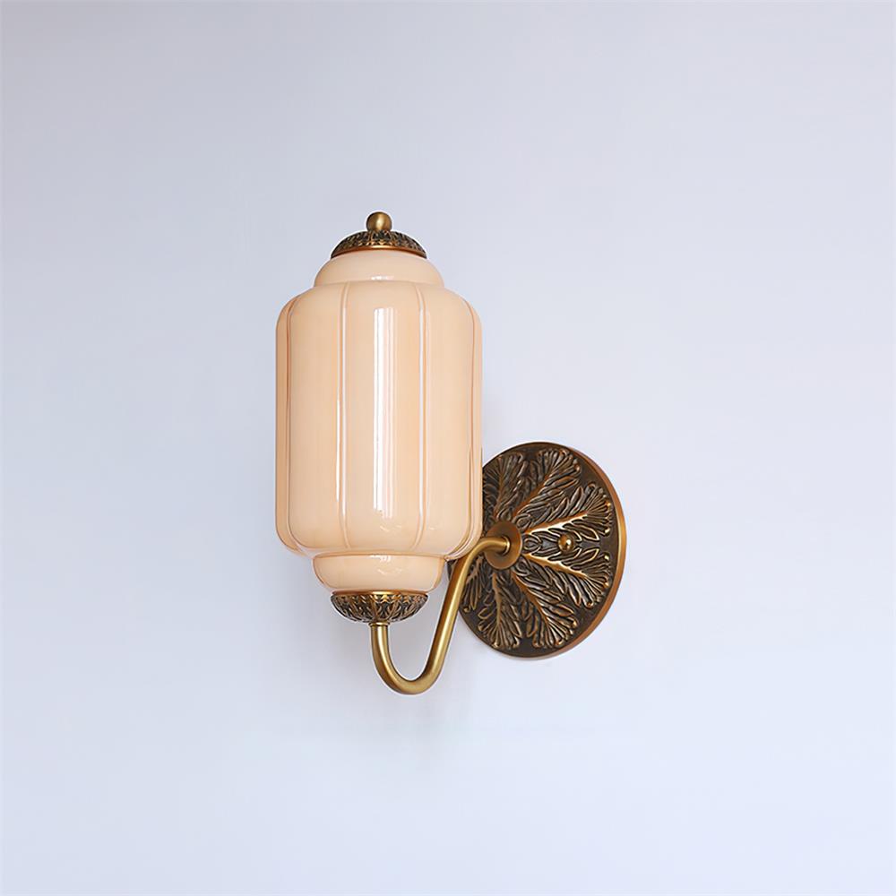 Melvane aplique de pared Vintage de vidrio rosa