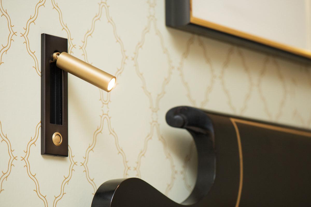 Velerelia aplique de pared enchufable para cama