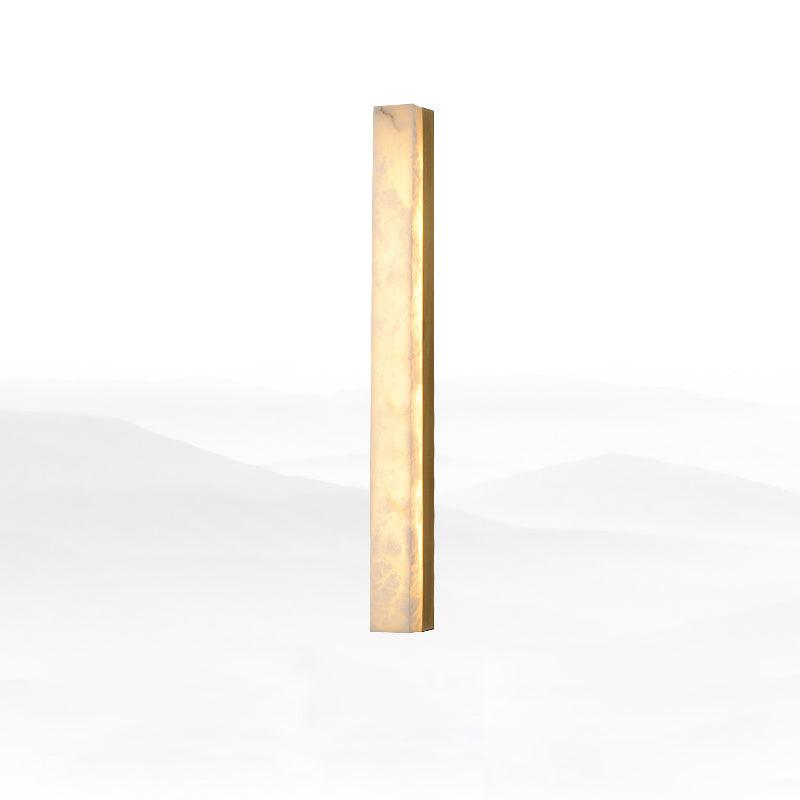 Nivearia aplique de pared minimalista alabastro rectangular