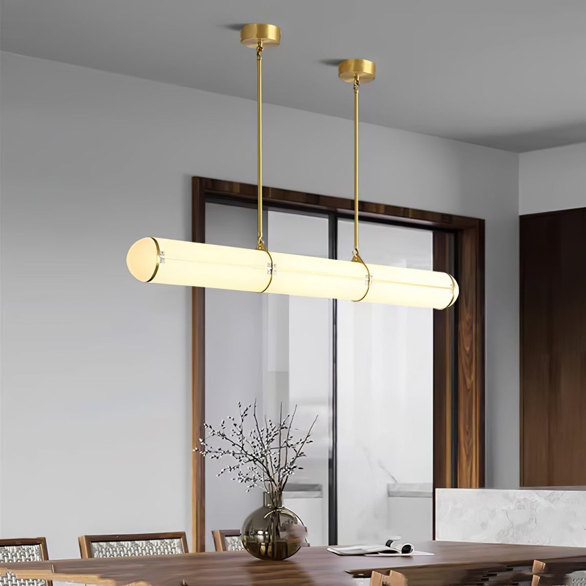 Rivenette lámpara colgante cilíndrica Endless para comedor