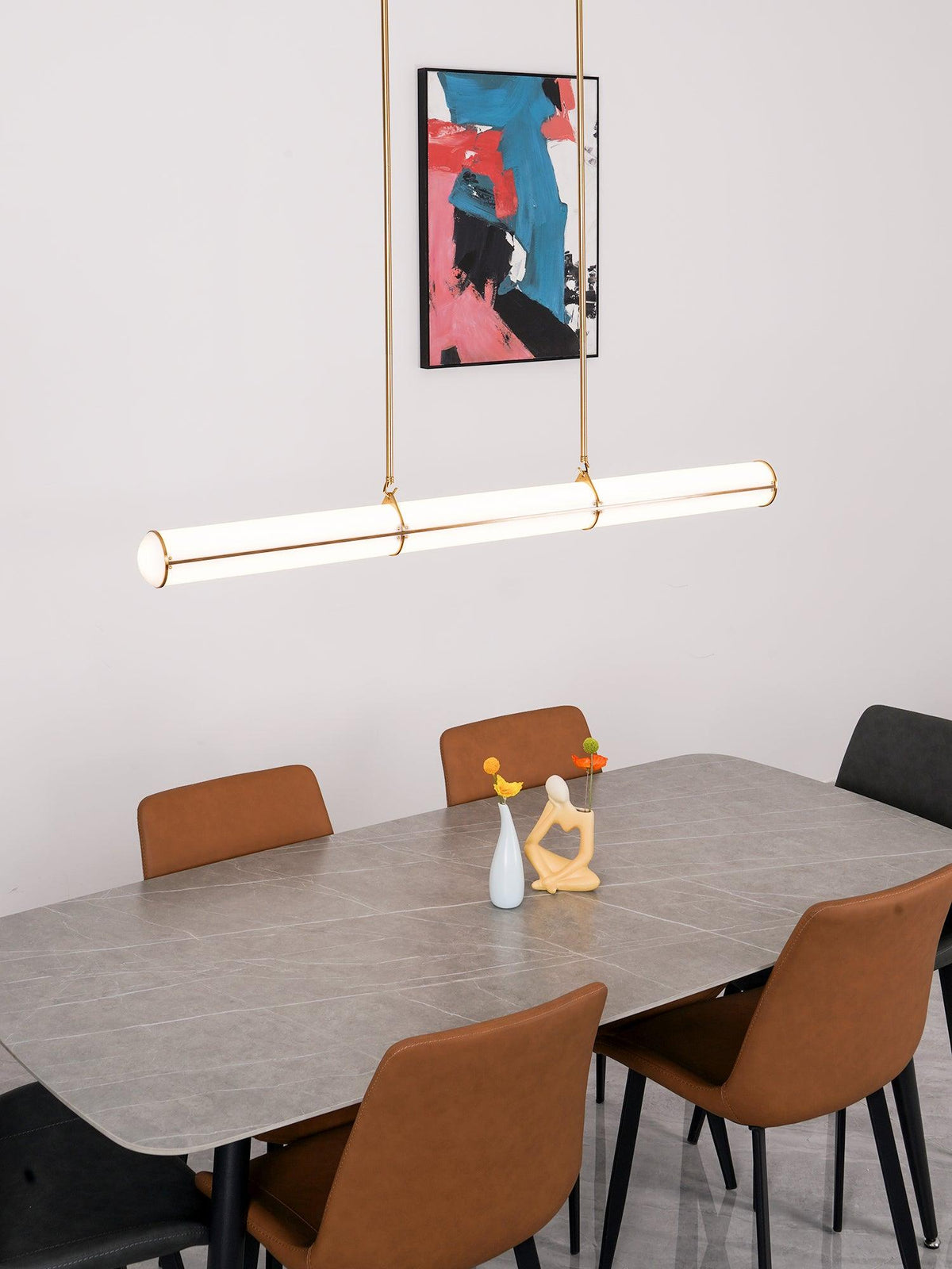 Rivenette lámpara colgante cilíndrica Endless para comedor