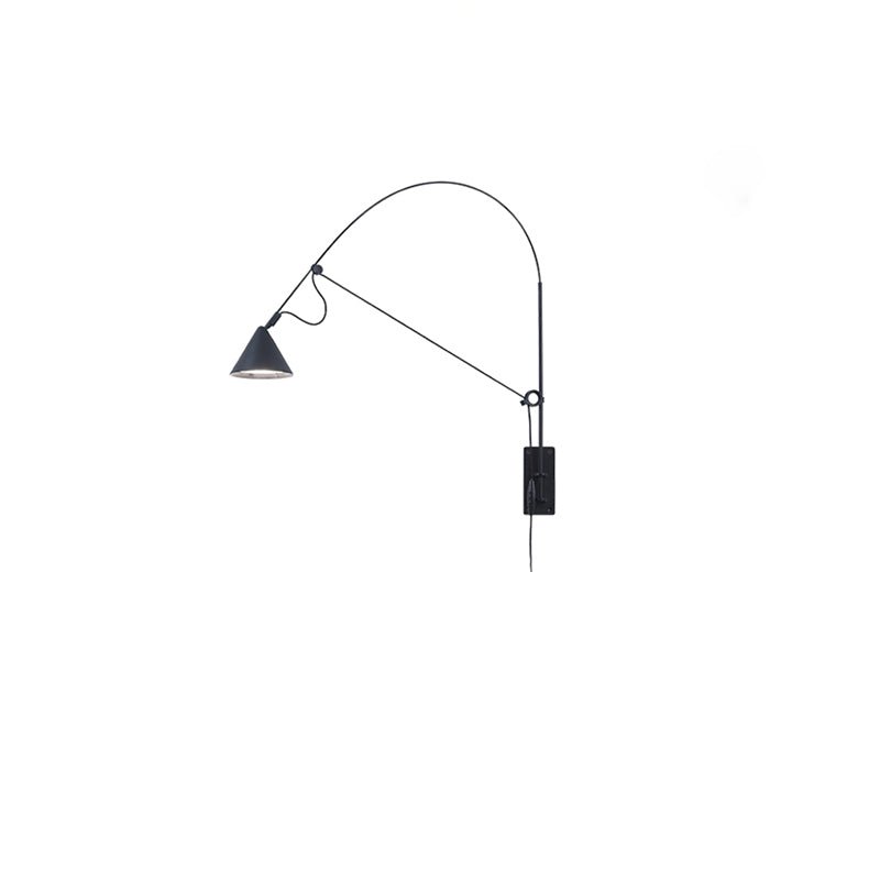 Noraette aplique de pared arco cónico minimalista