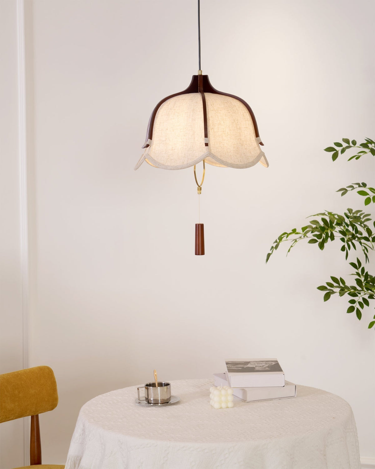 Serisia lámpara colgante farol moderna de tela