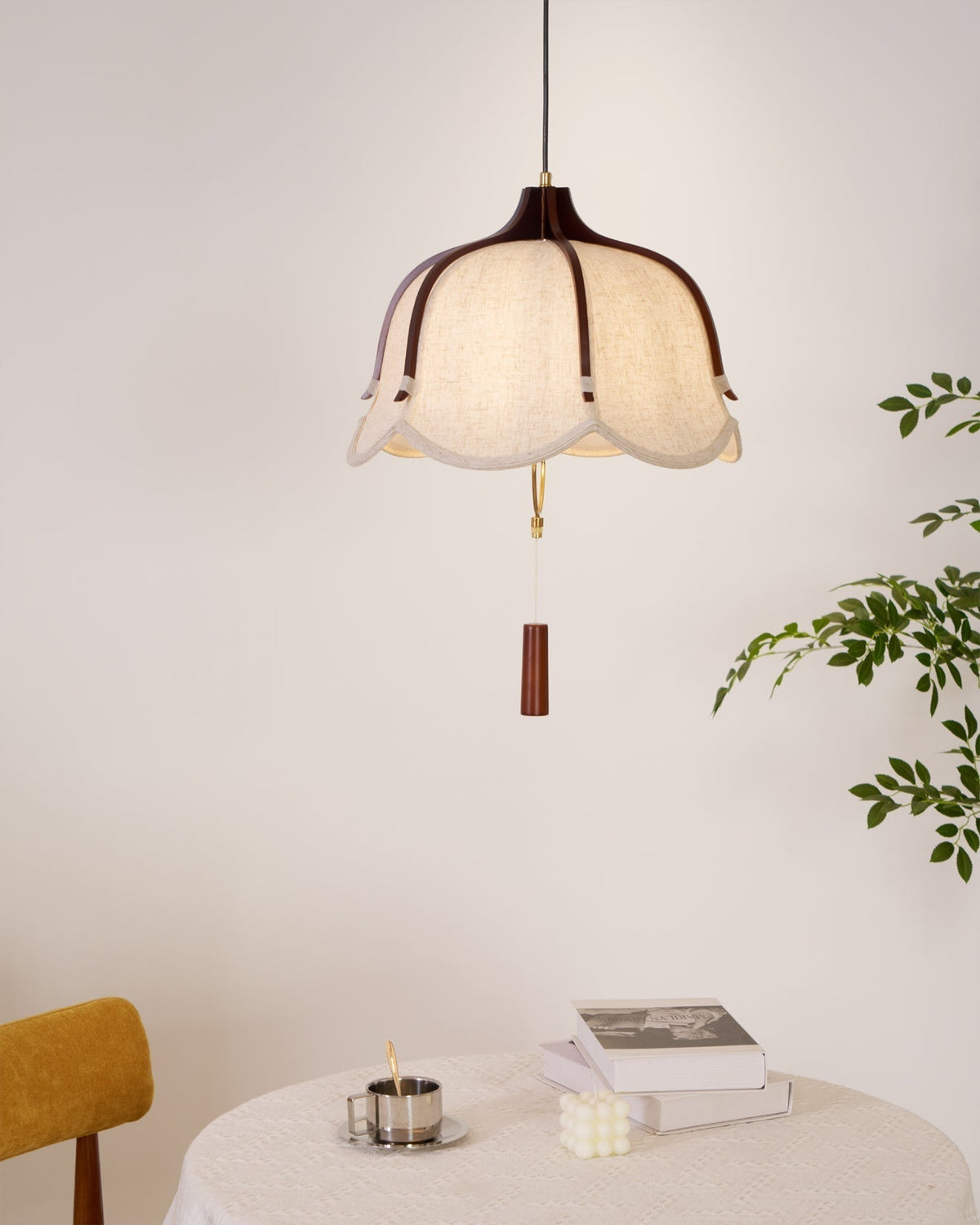 Serisia lámpara colgante farol moderna de tela