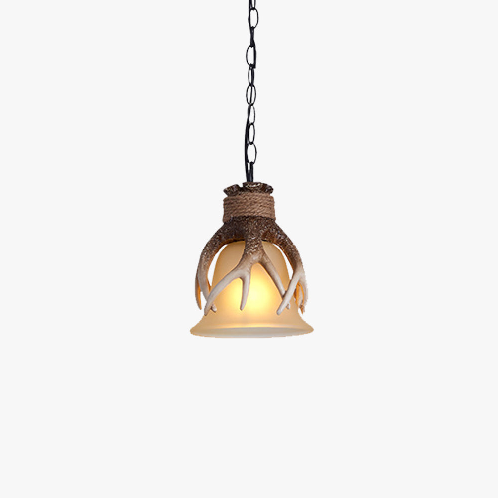 Silva LED Lámpara Colgante Marrón Vidrio Bar/Comedor/Salón