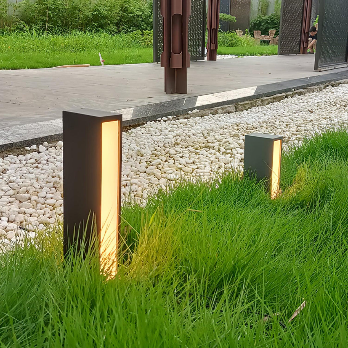 Ulzoril Lámpara de sendero minimalista de aluminio