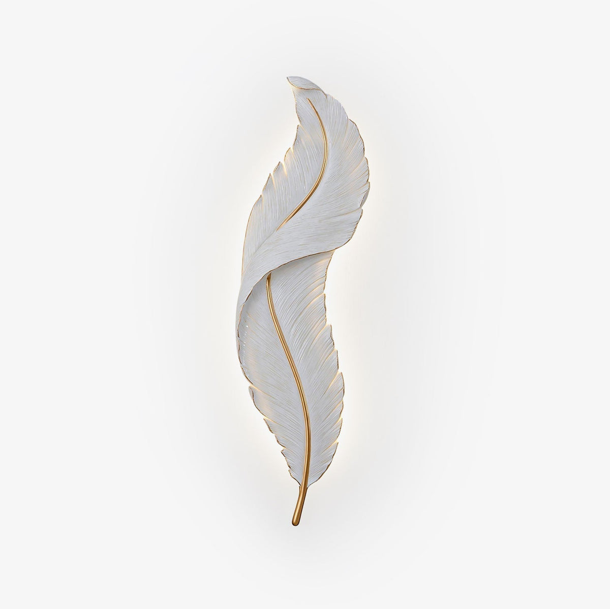 Arvess aplique de pared individual de resina Creatividad Pluma