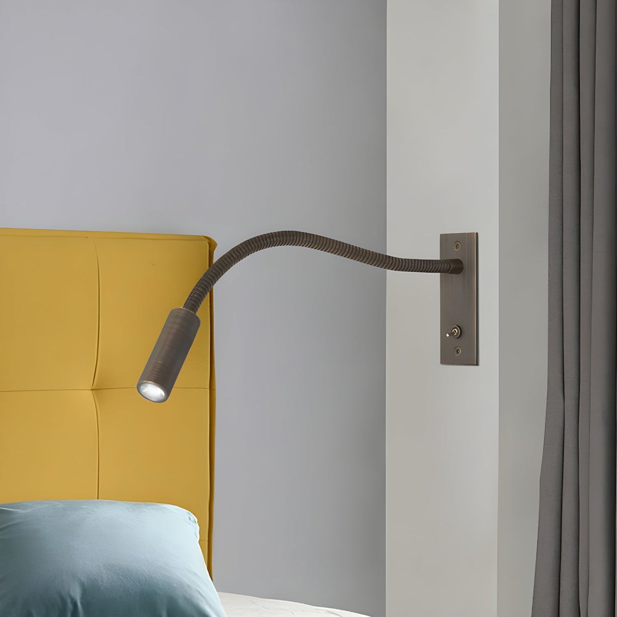 Flame aplique de pared Flexible Gooseneck