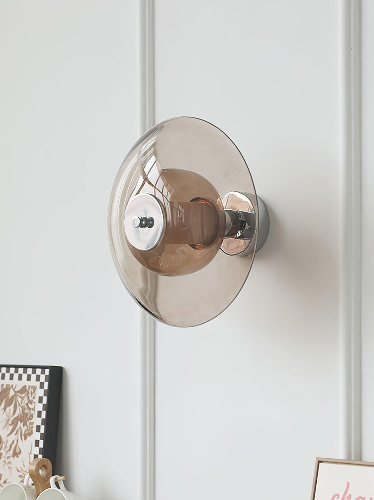 Vasolir aplique de pared Flying Saucer cromo
