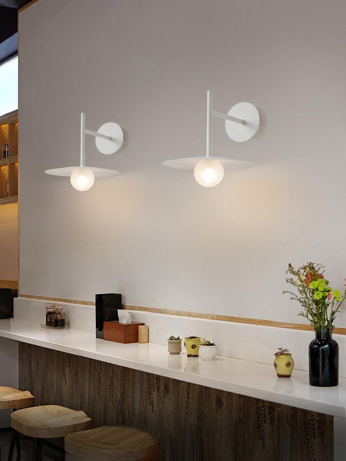 Orsilus aplique de pared vintage industrial con enchufe enchufable