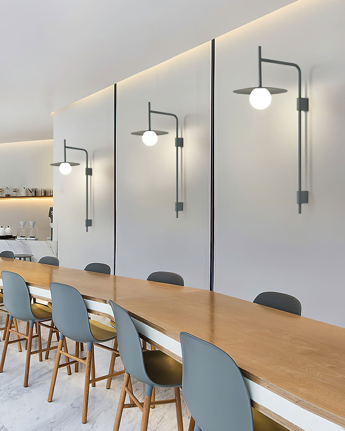 Lioririelle aplique de pared moderno minimalista de vidrio