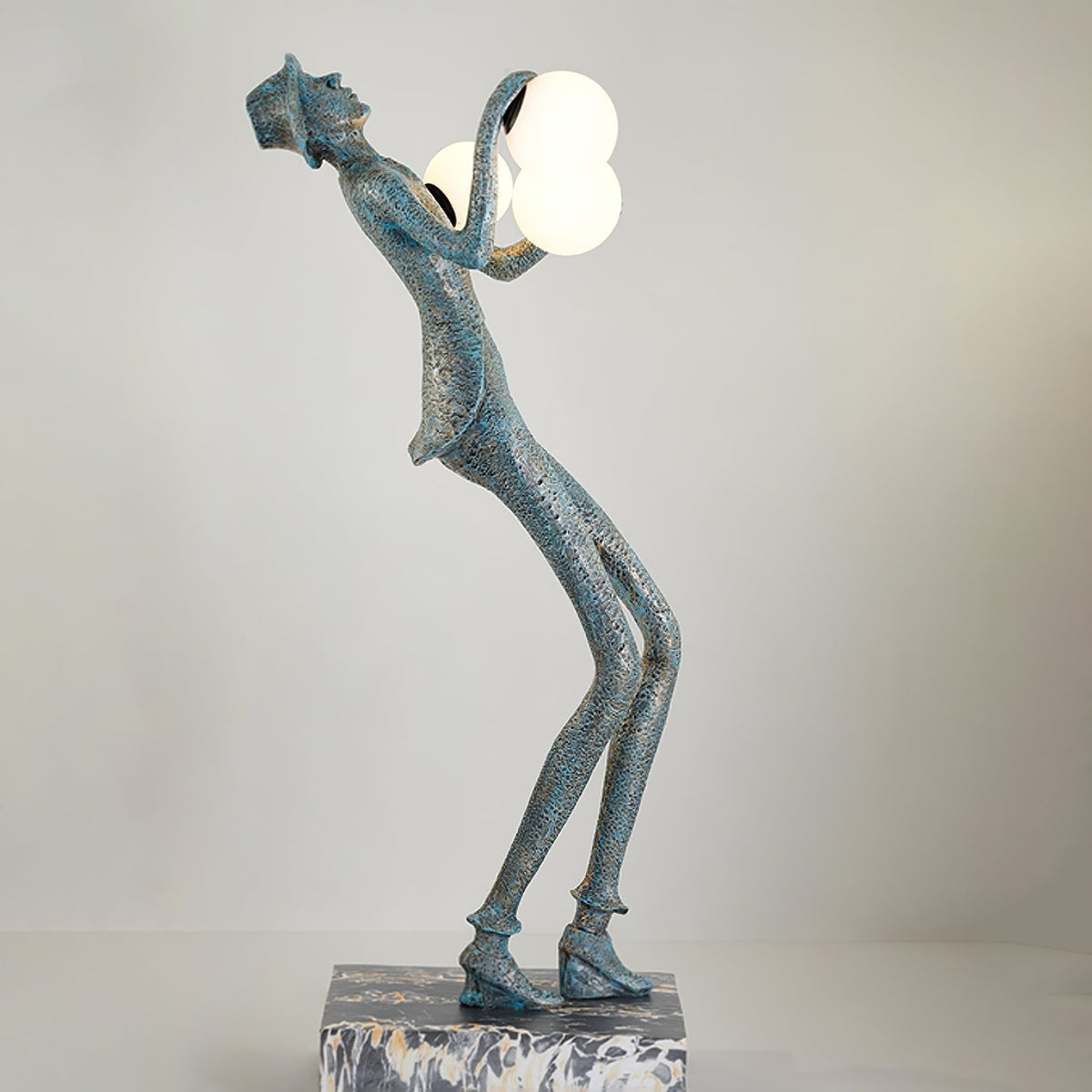 Evlirir lámpara de pie artística en bronce