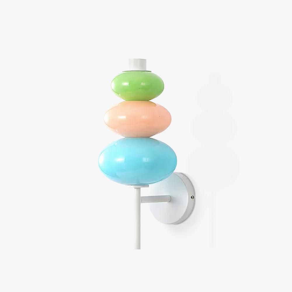 Pebble aplique de pared moderno de vidrio