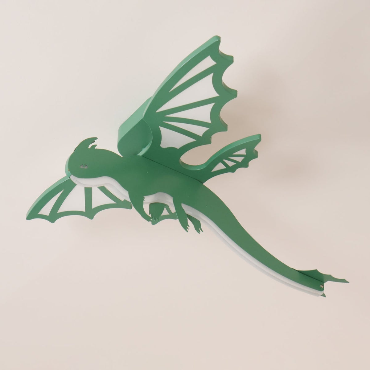 Miriora lámpara de techo verde Dinosaur LED