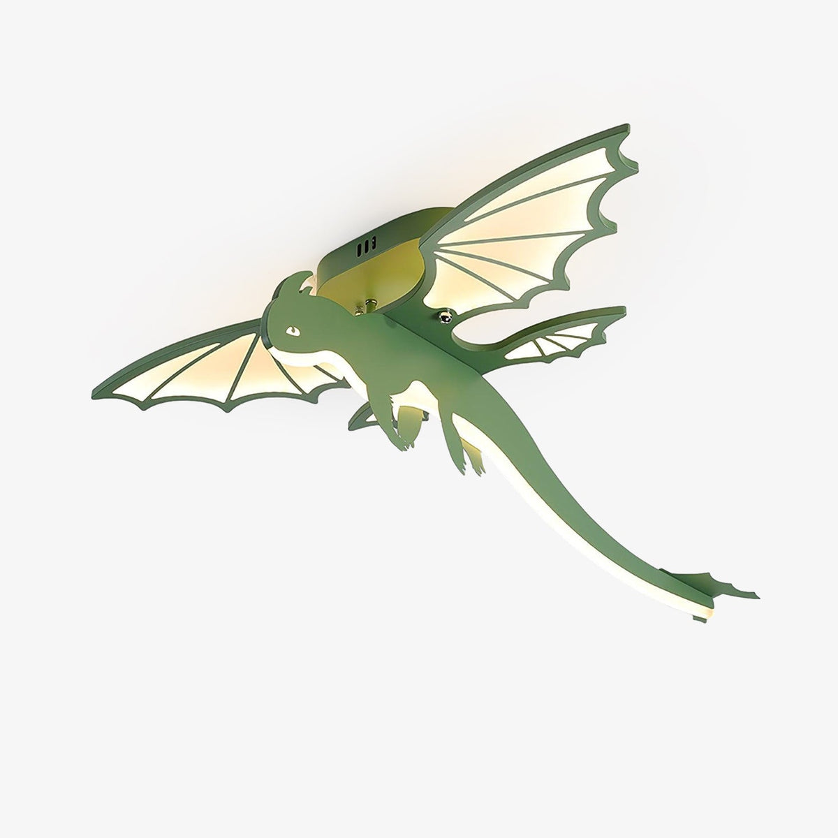Miriora lámpara de techo verde Dinosaur LED