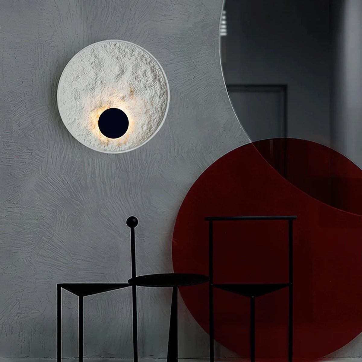 Byers Wall Lamp  Round Resin