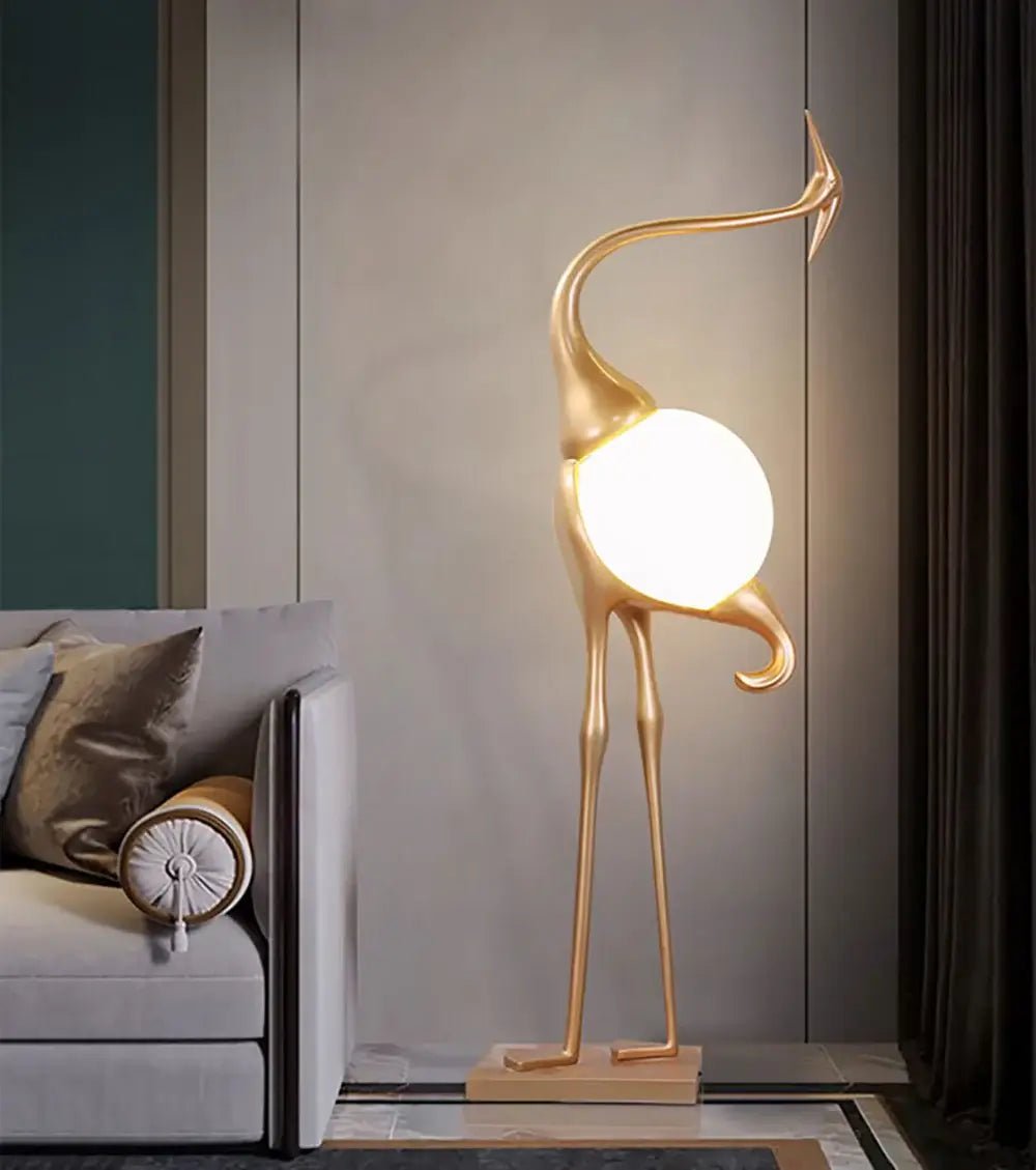Uraearae aplique de pared con forma de grulla