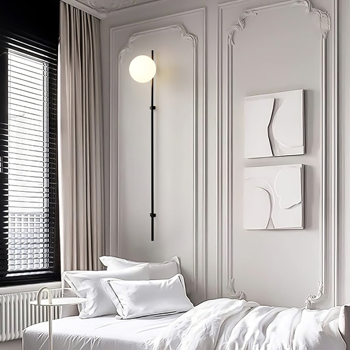 Evshaora aplique de pared moderno minimalista de vidrio