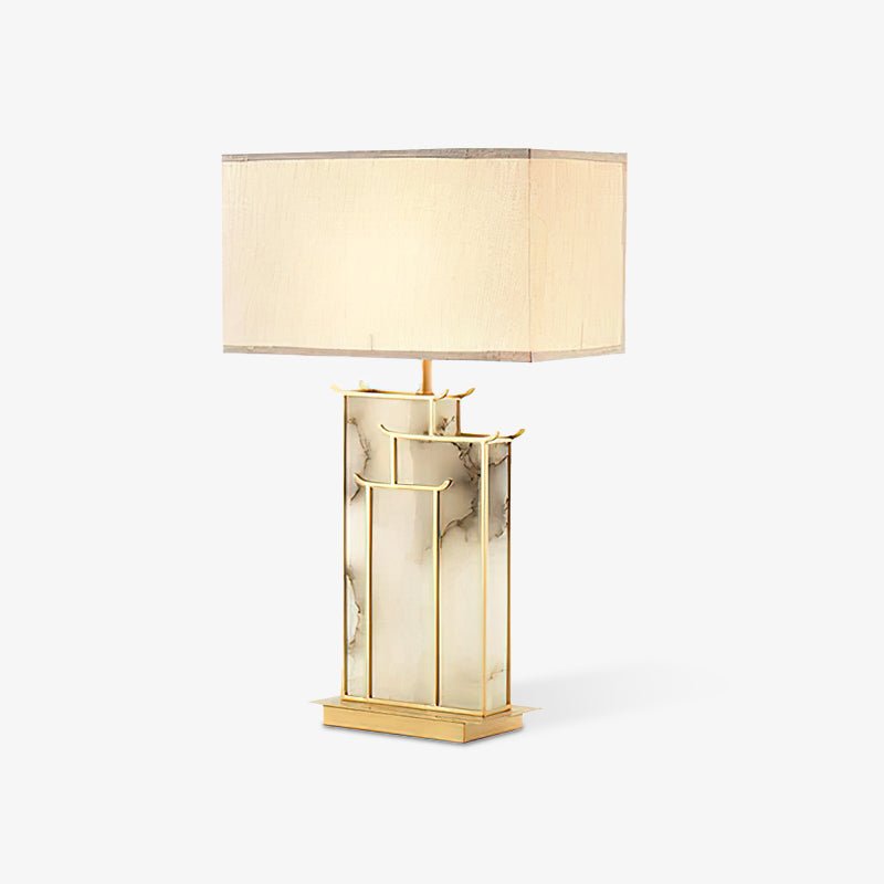 Nysilor lámpara de mesa rectangular de vidrio