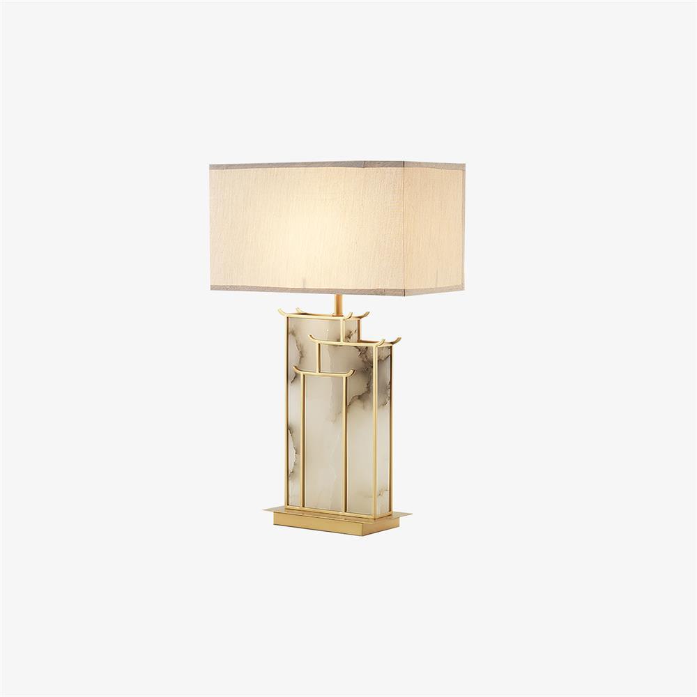 Nysilor lámpara de mesa rectangular de vidrio