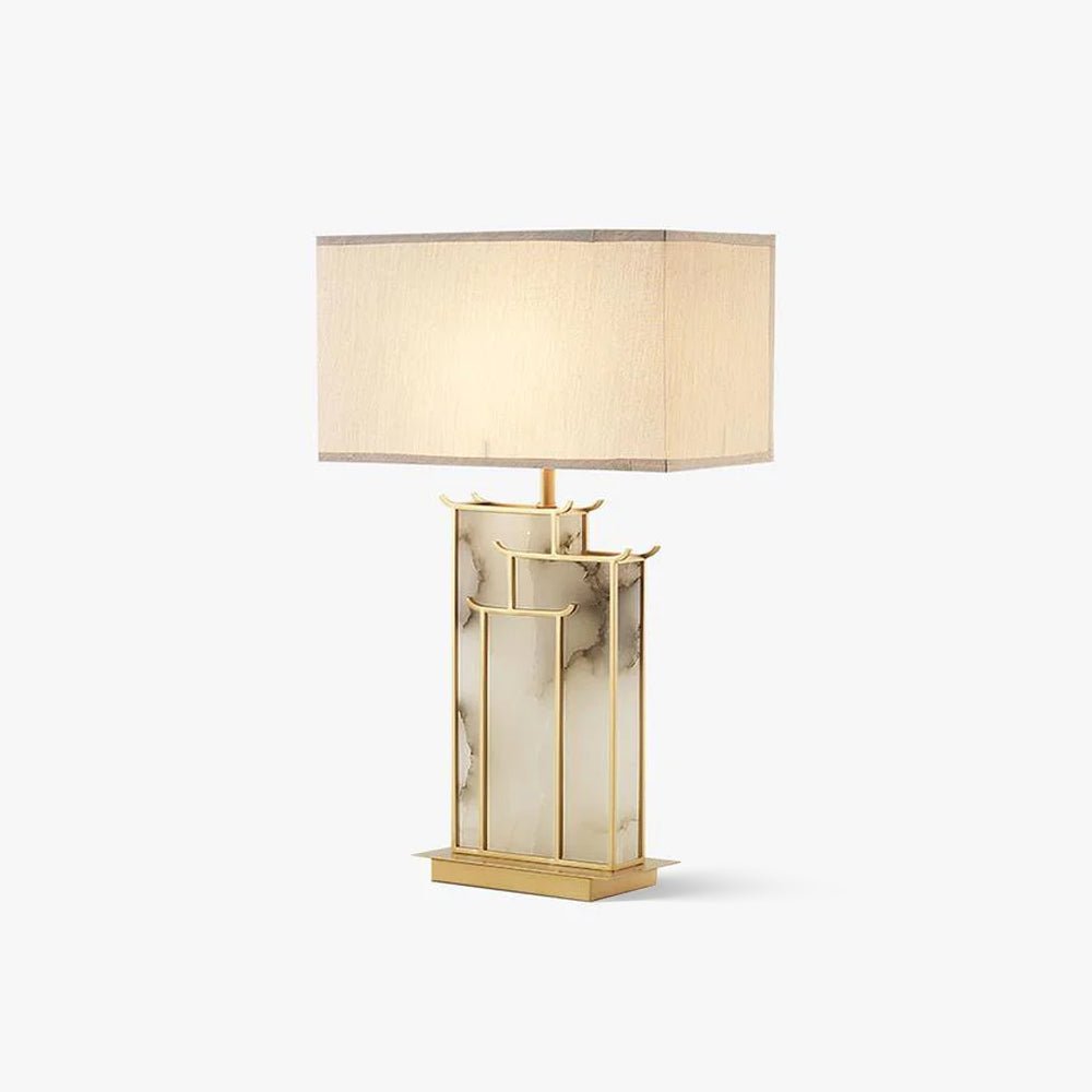 Nysilor lámpara de mesa rectangular de vidrio