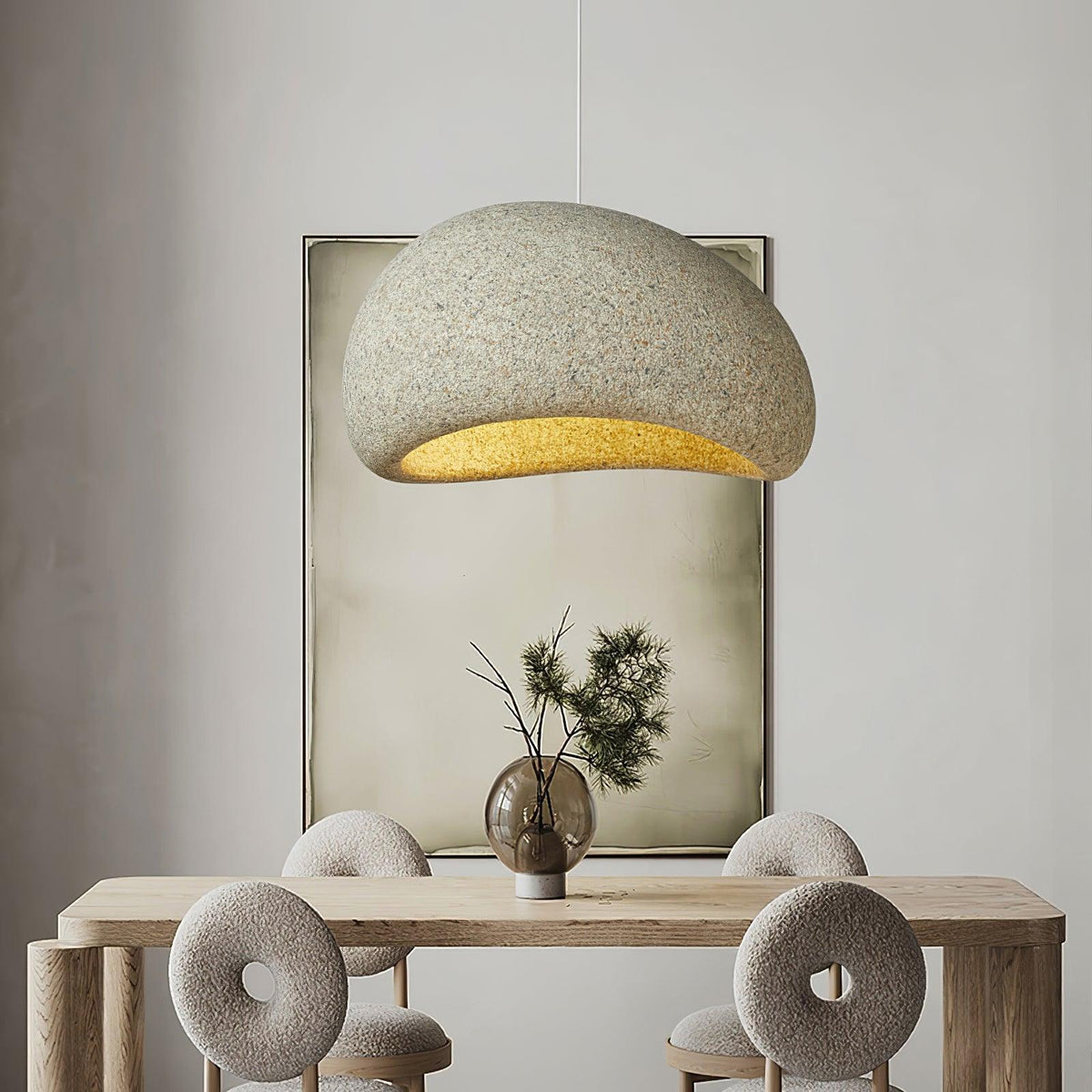Tsukiyo lámpara colgante Wabi-Sabi nube