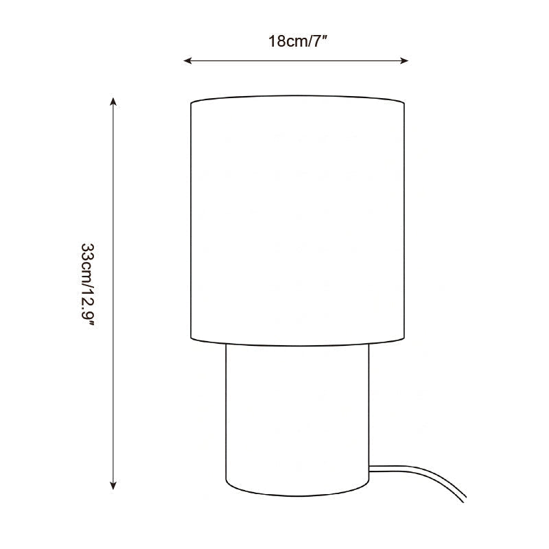 Alderielle lámpara de mesa de madera nogal