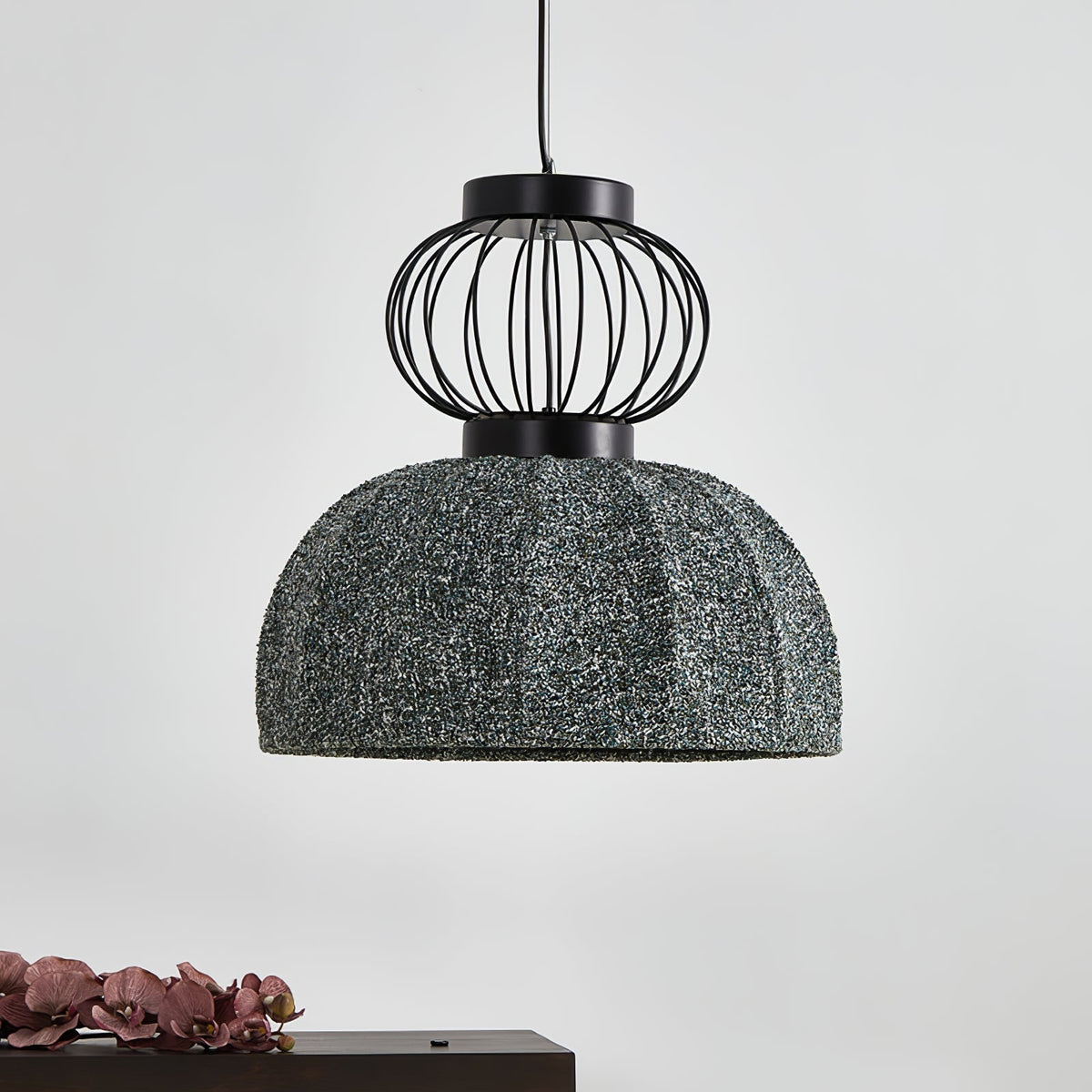 Forge lámpara colgante industrial de tejido