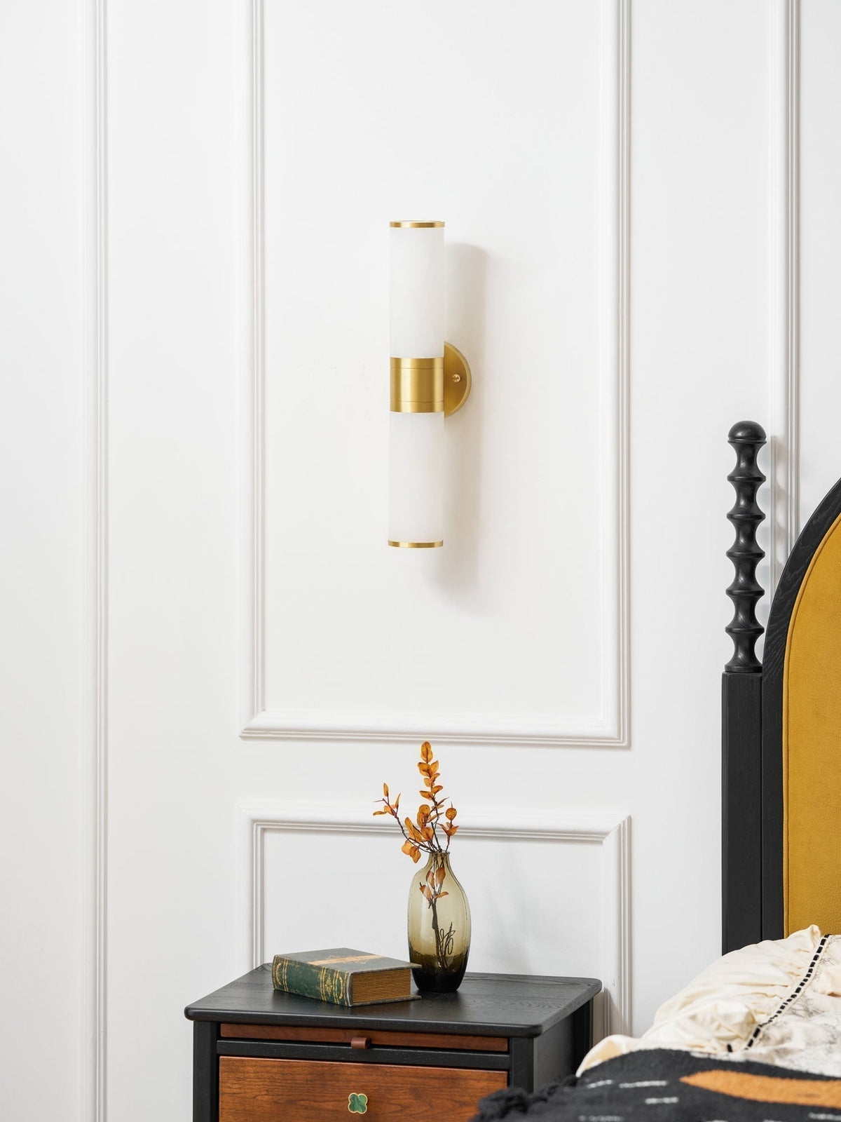 Tira aplique de pared minimalista alabastro