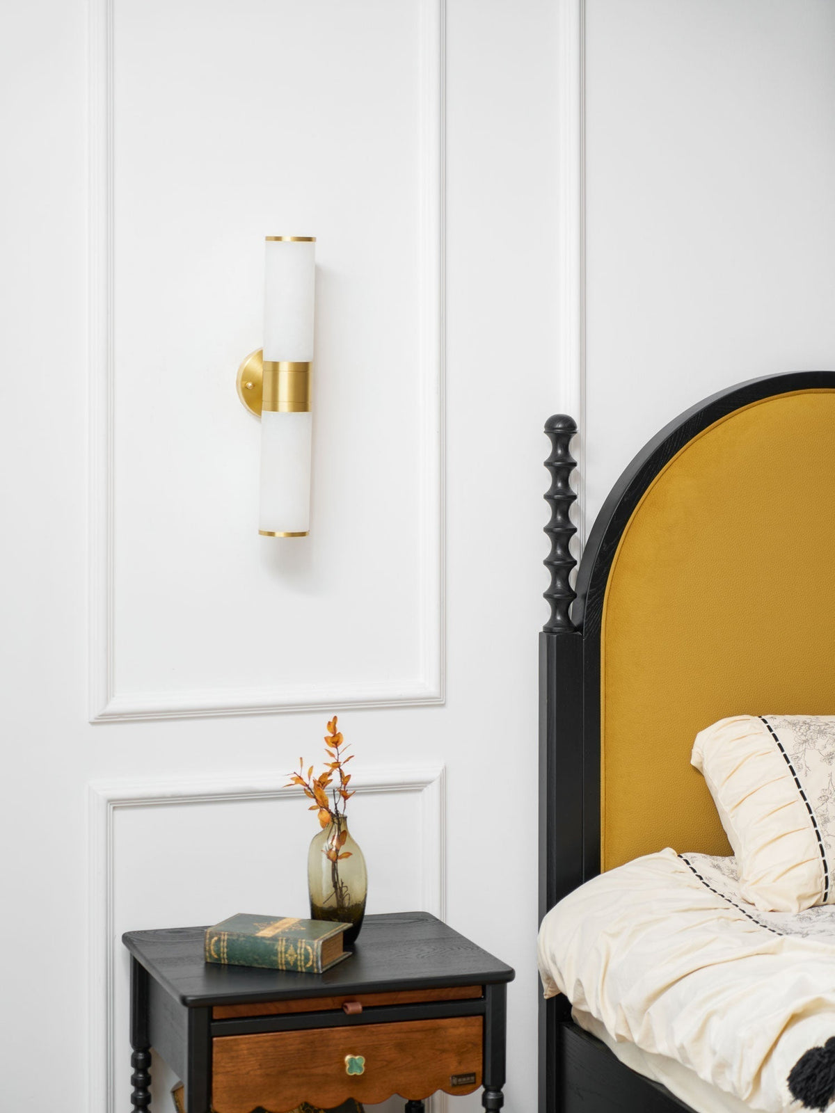 Tira aplique de pared minimalista alabastro