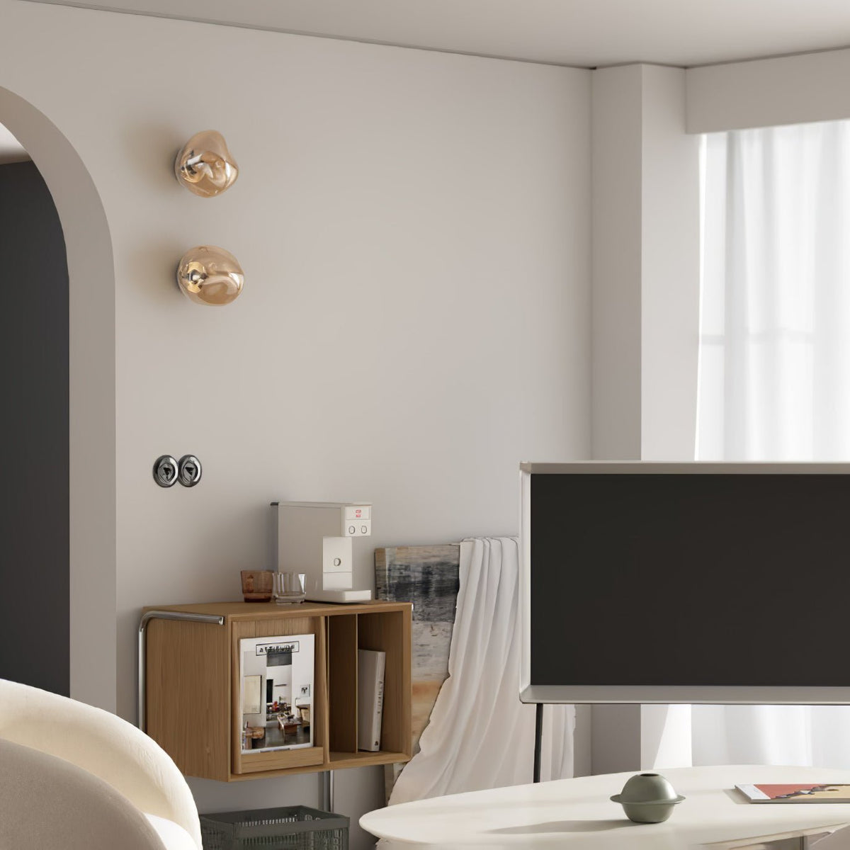 Bave aplique de pared Premium nórdico de arte