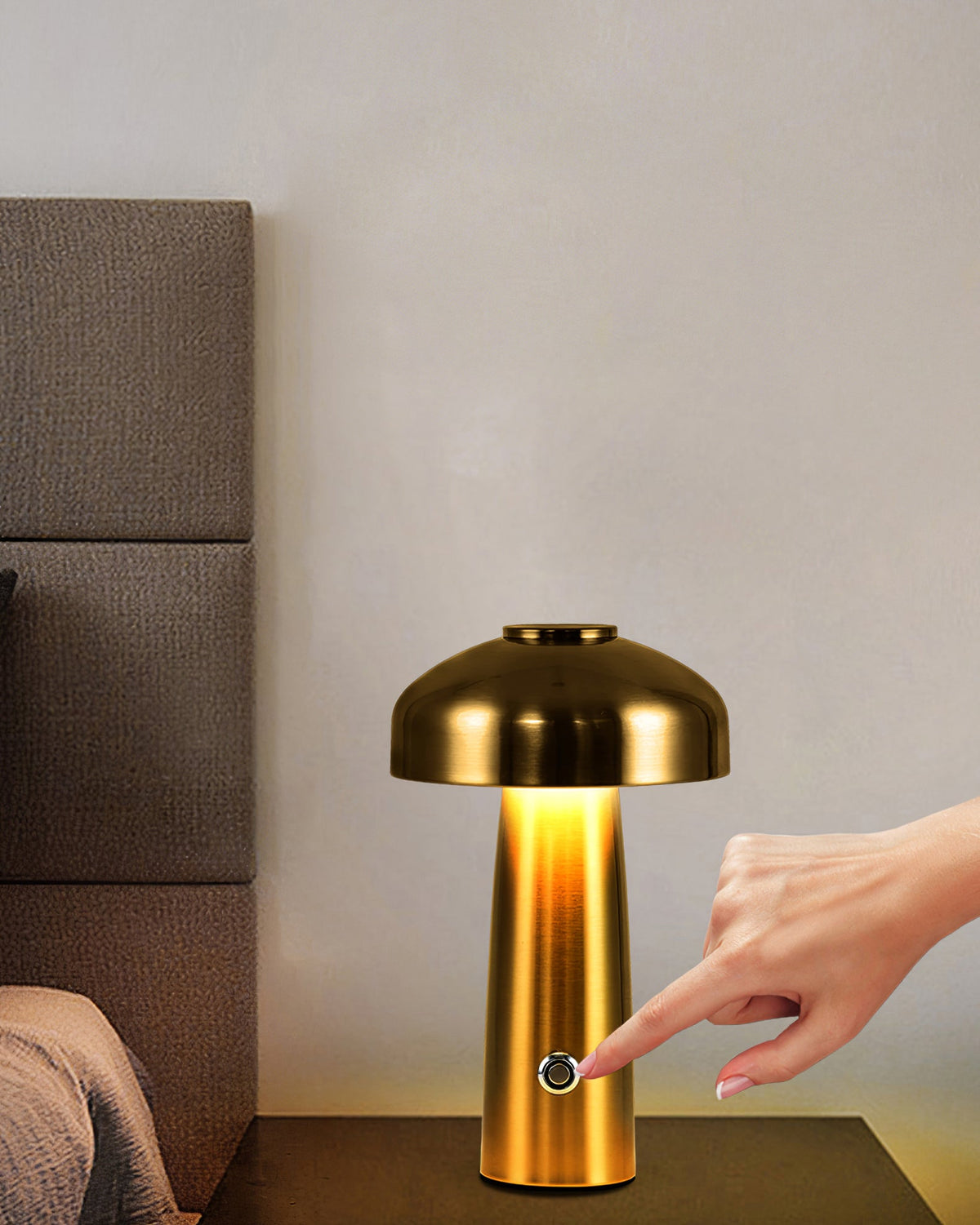Poppist lámpara de mesa