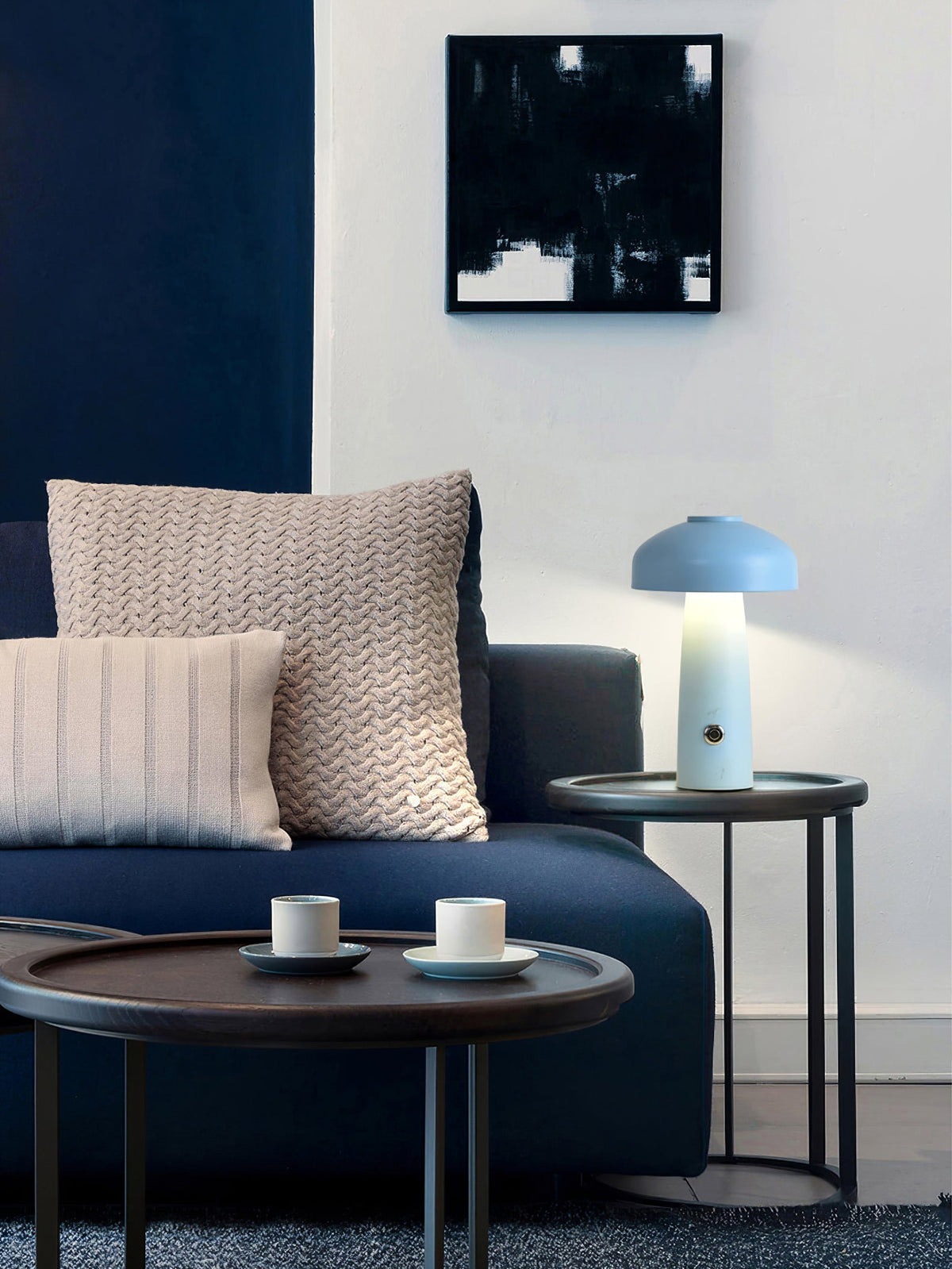 Poppist lámpara de mesa