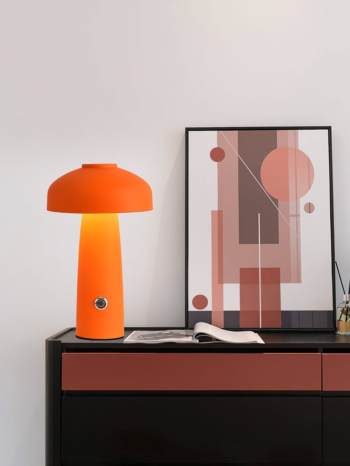 Poppist lámpara de mesa