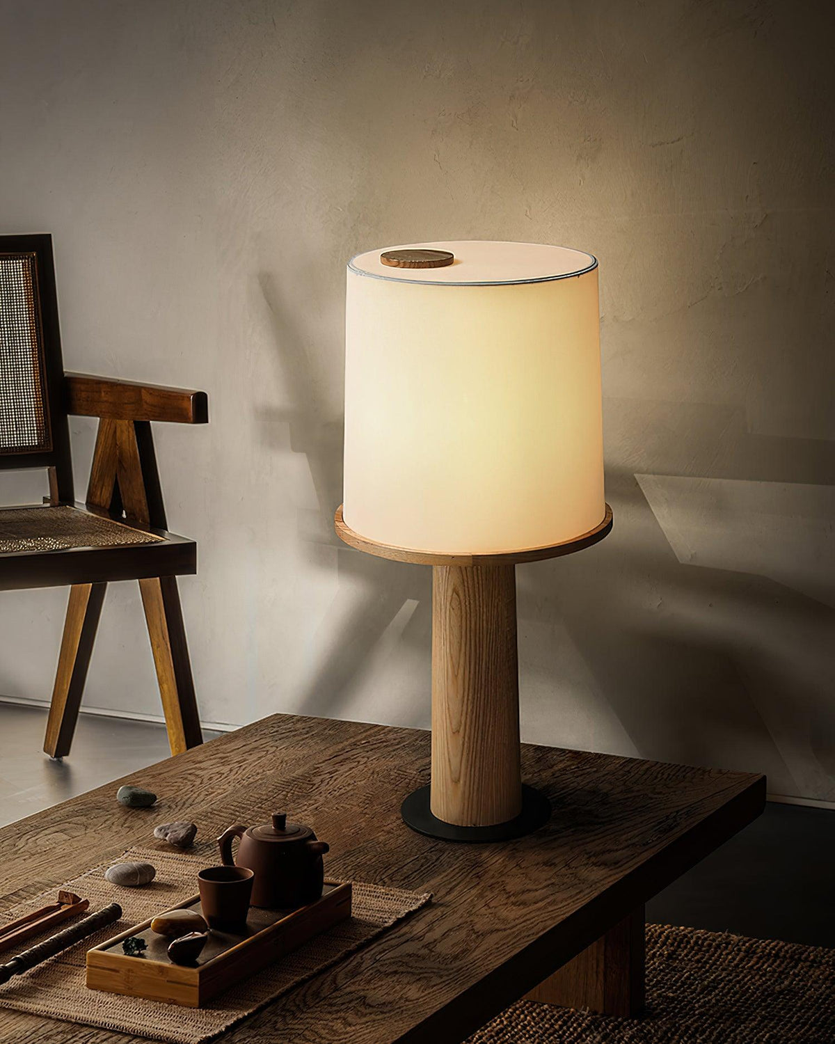 Jennifer lámpara de mesa moderna de madera