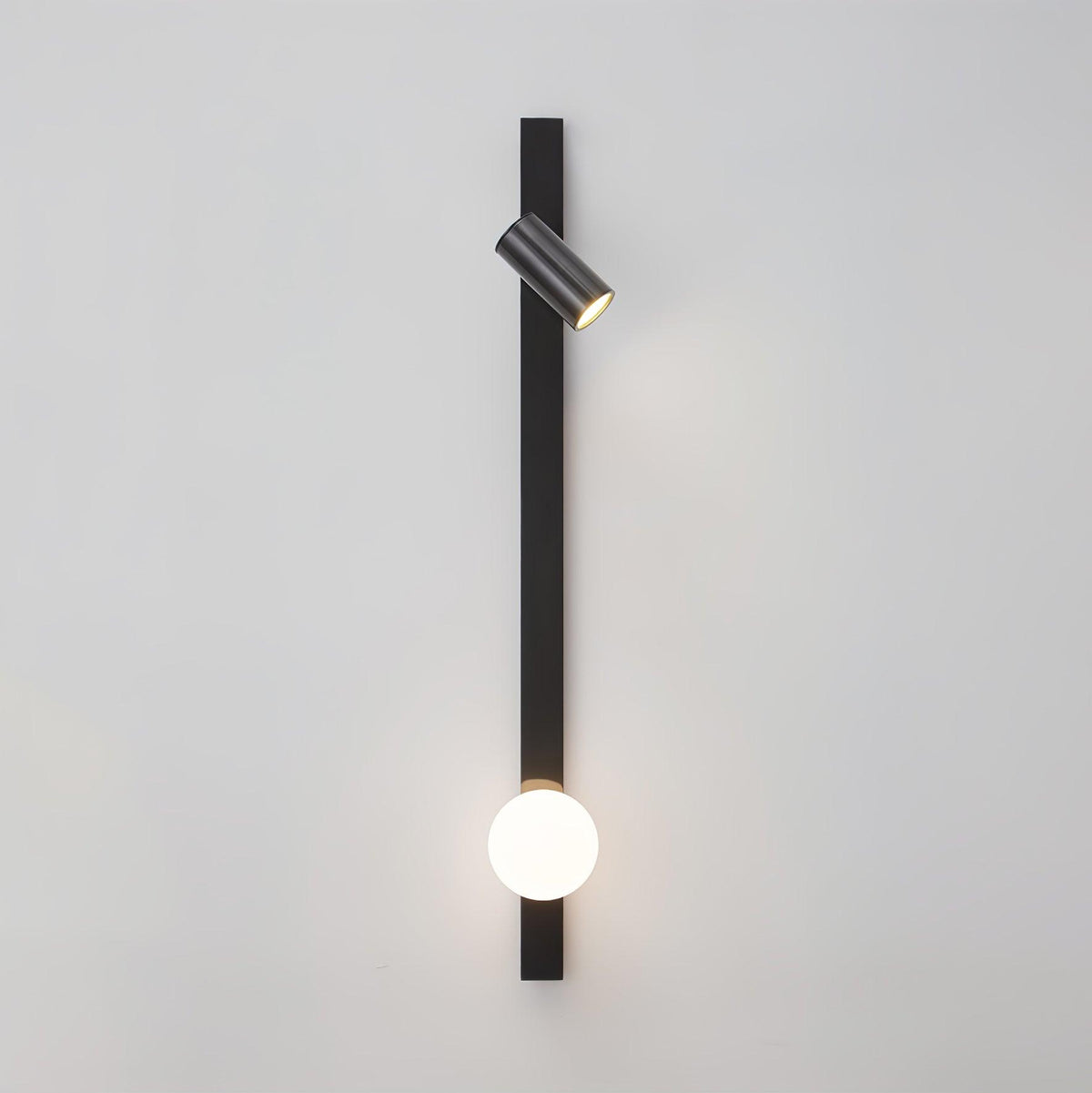 Aloz aplique de pared minimalista de vidrio y latón