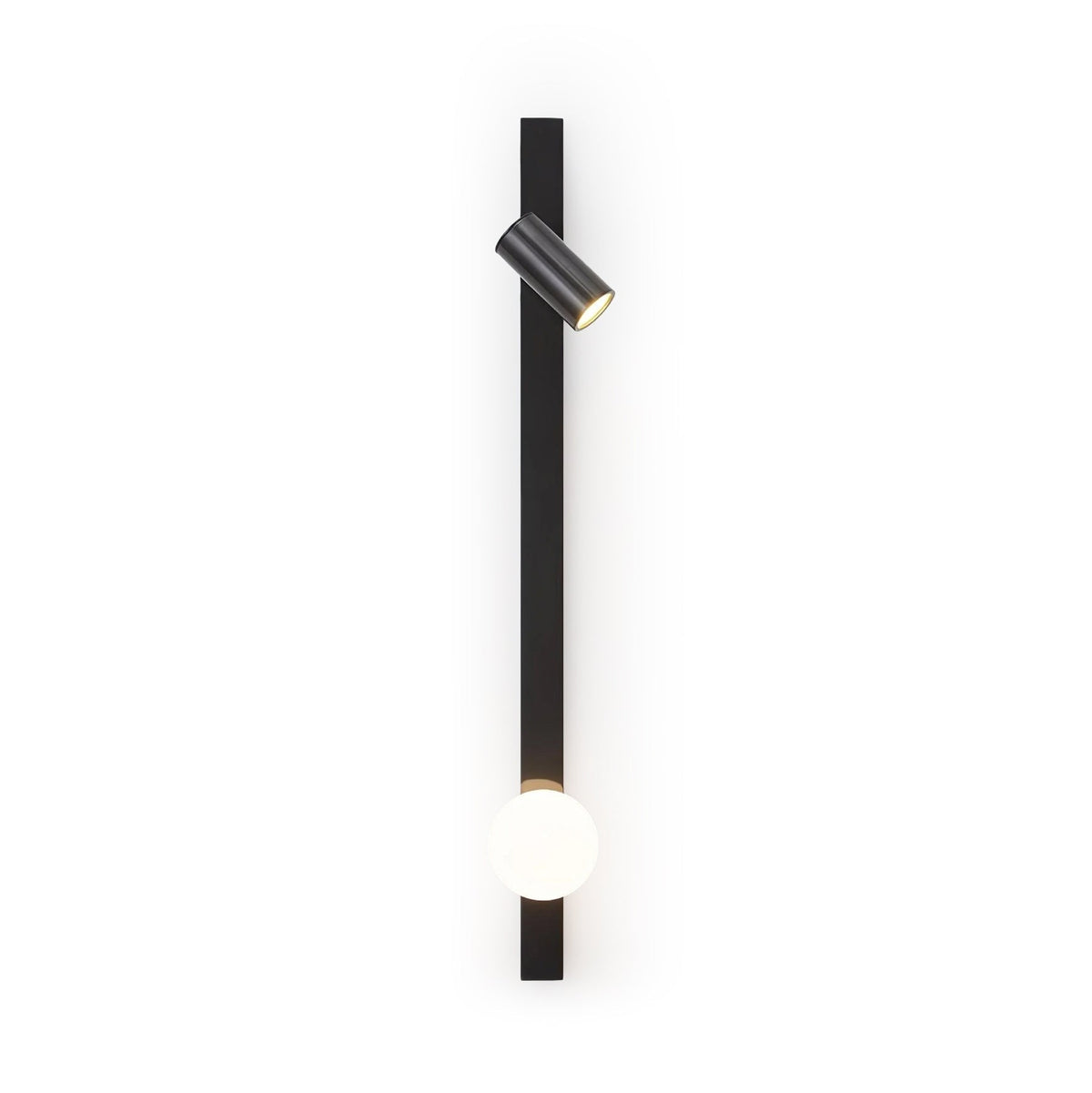 Aloz aplique de pared minimalista de vidrio y latón
