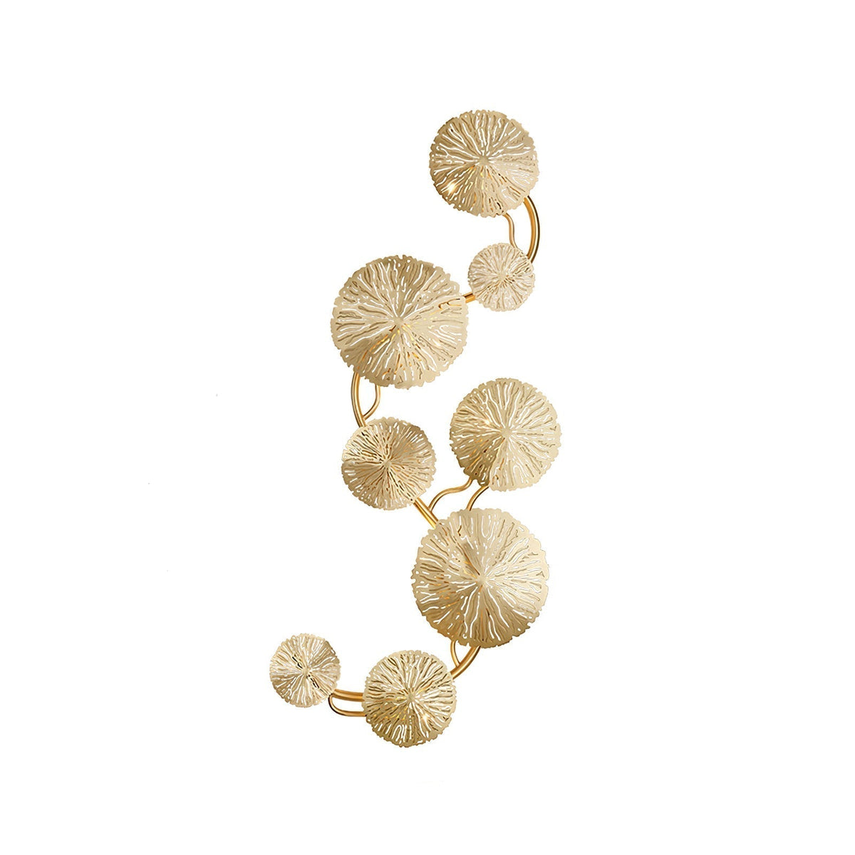 Rylso aplique de pared Lotus Leaf de latón