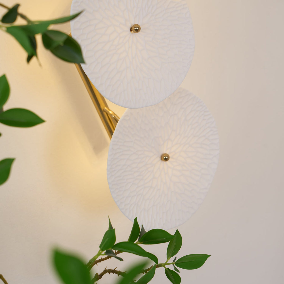 Lotus aplique de pared pétalo enchufe enchufable