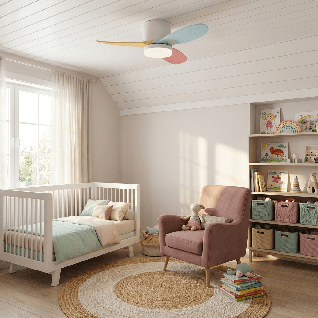 Piko ventilador de techo con luz pétalo