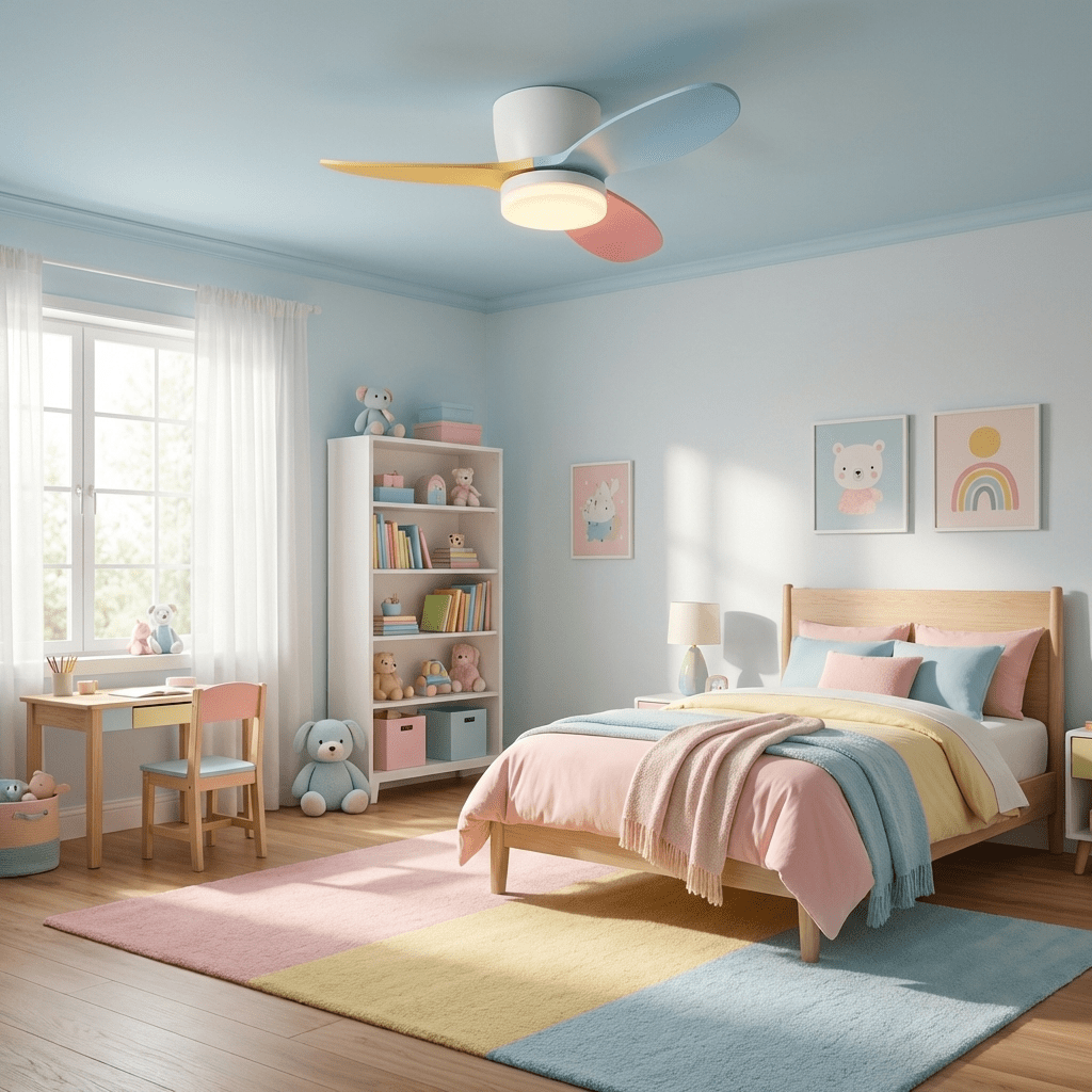 Piko ventilador de techo con luz pétalo