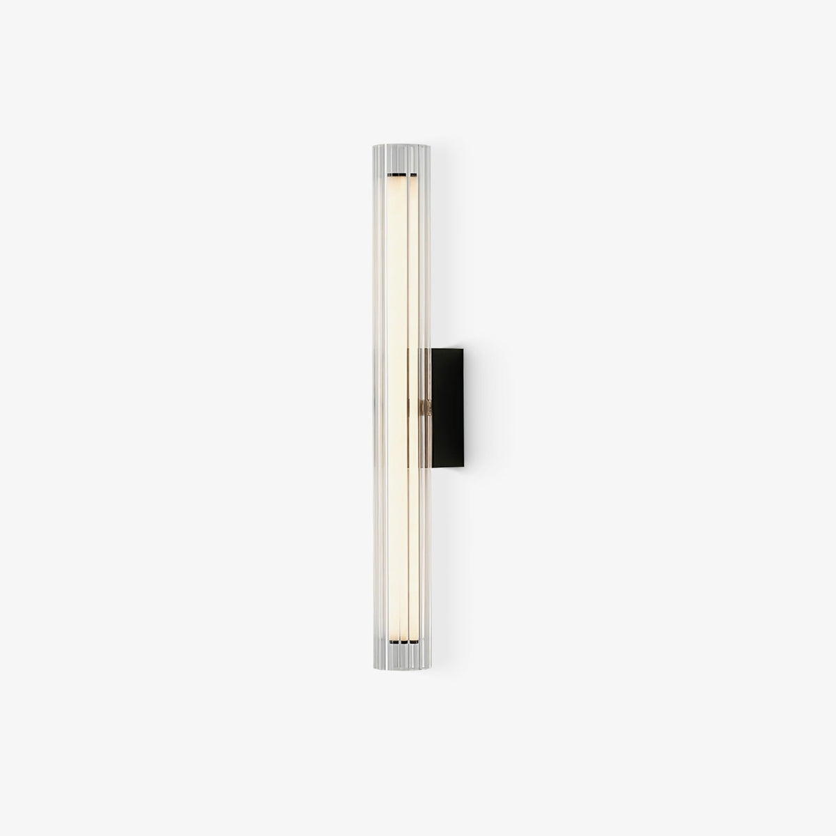 Corv aplique de pared con pantalla de vidrio contemporáneo