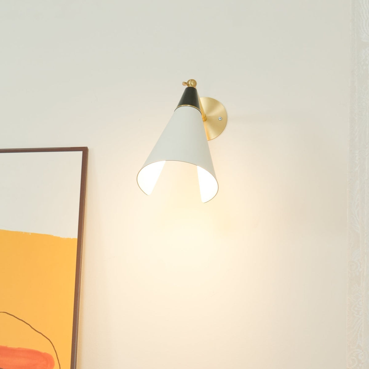 Orieiella aplique de pared moderno minimalista de latón
