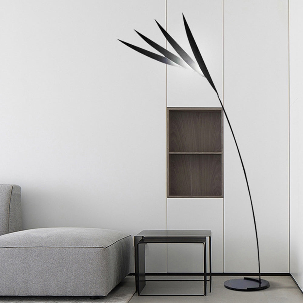 Mira Minimalista Moderna Diseño Hierro Lámpara de Pie Negra