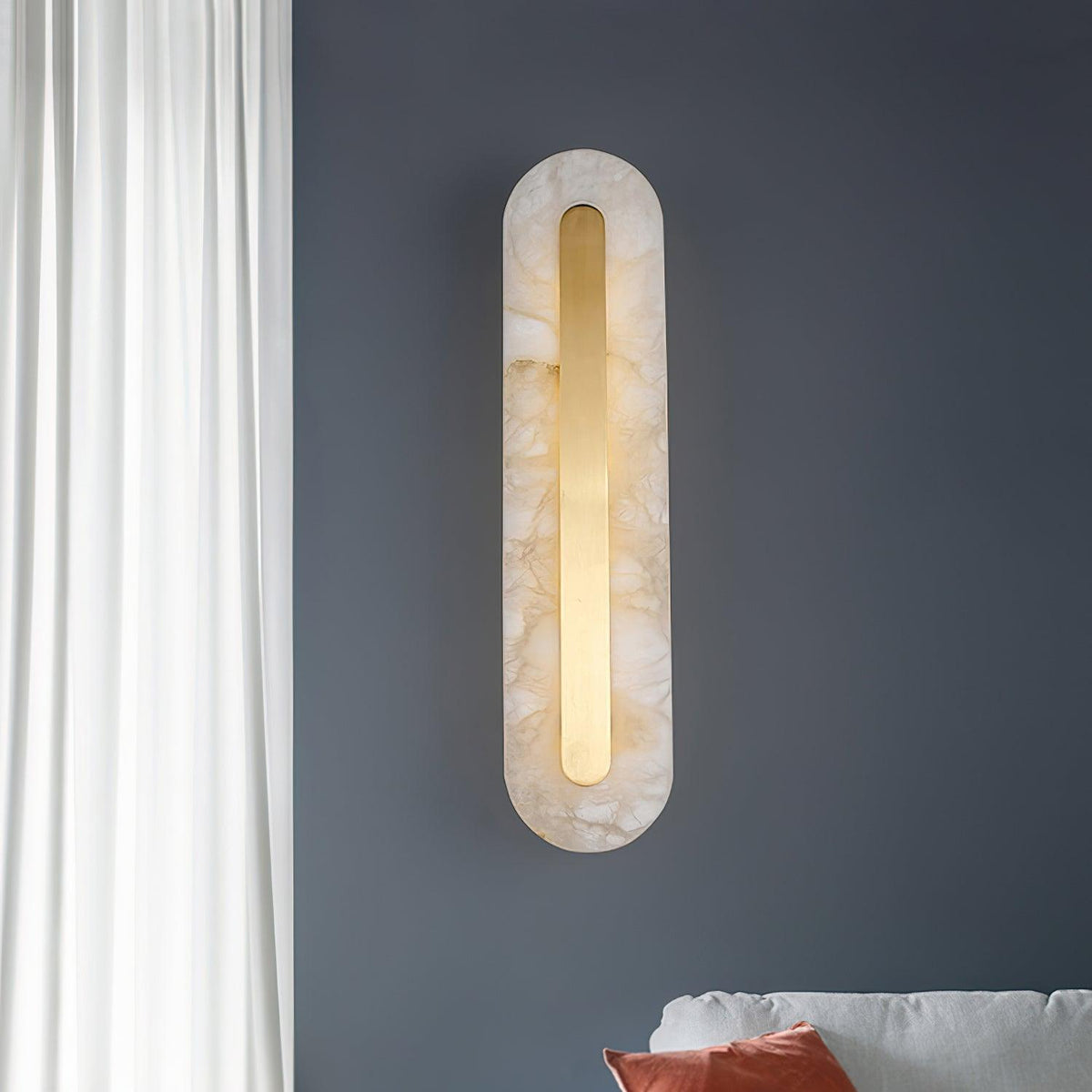 Selvia aplique de pared minimalista en alabastro