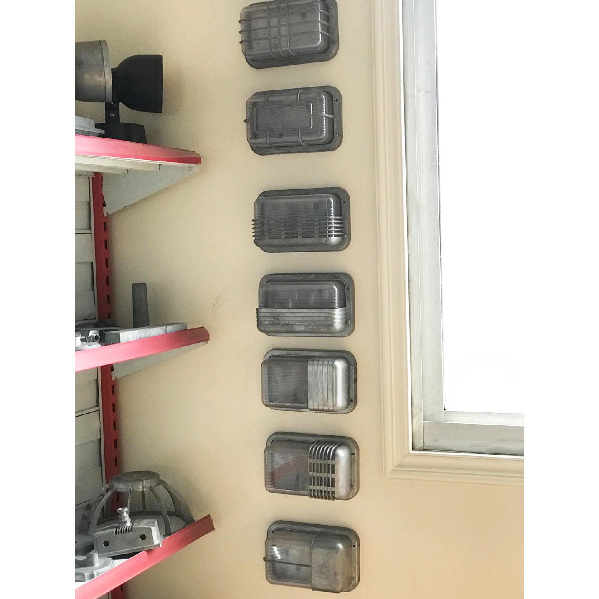 Olcarila aplique de pared vintage con vidrio exterior