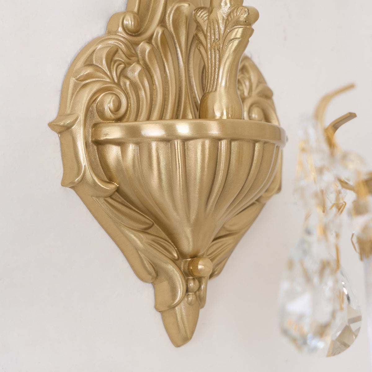 Vireon aplique de pared doble dorado moderno