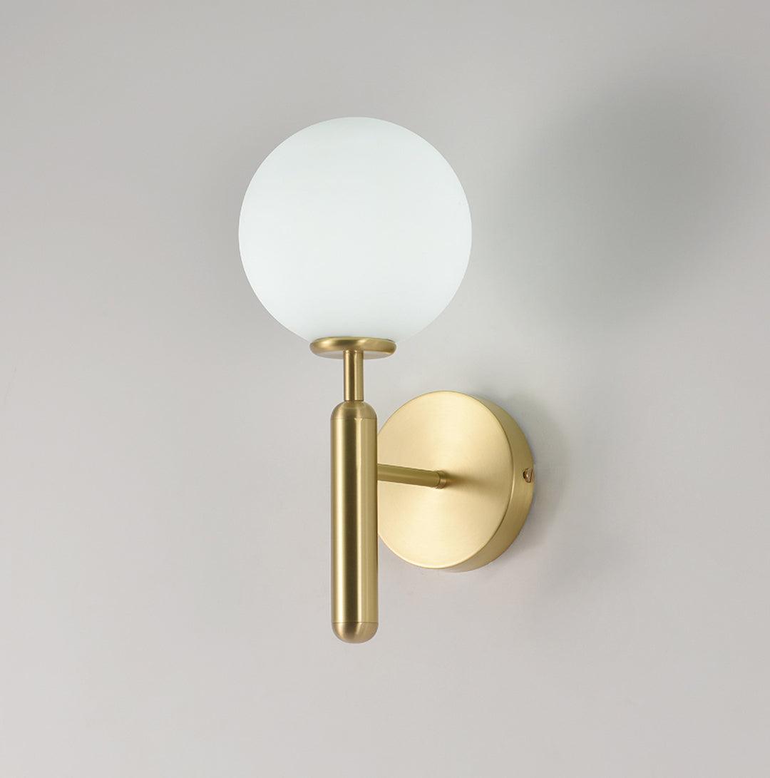 Kynlo aplique de pared con globos de vidrio claro estilo nórdico enchufable esfera