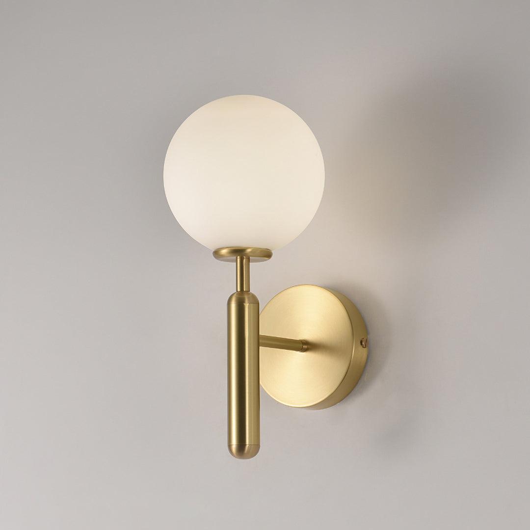 Kynlo aplique de pared con globos de vidrio claro estilo nórdico enchufable esfera
