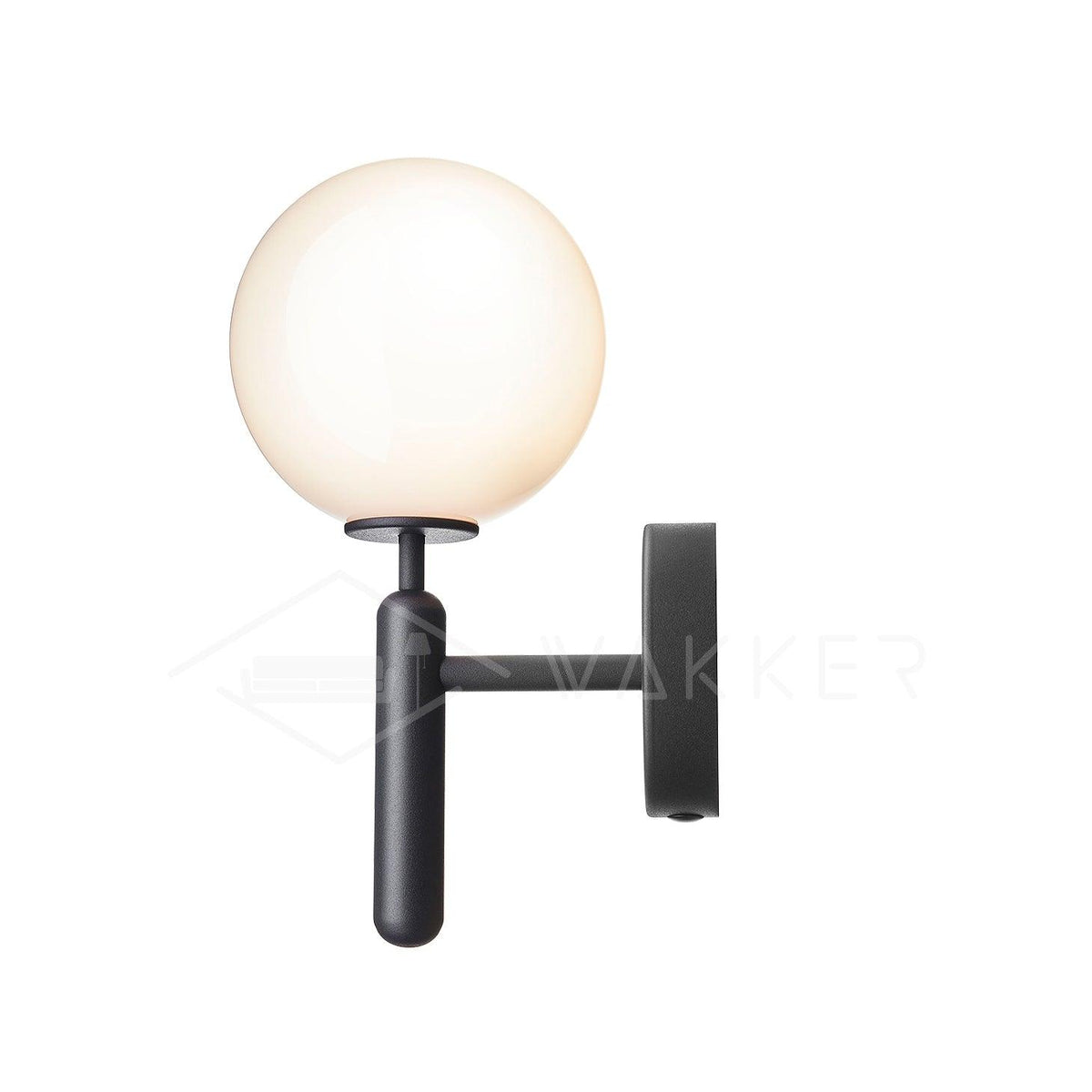 Kynlo aplique de pared con globos de vidrio claro estilo nórdico enchufable esfera